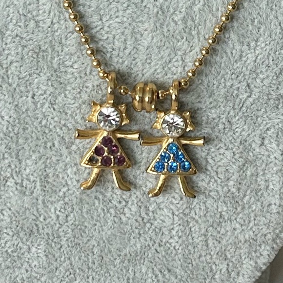 Vintage K.I.S. Gold Brats Charms Necklace - Picture 4 of 9